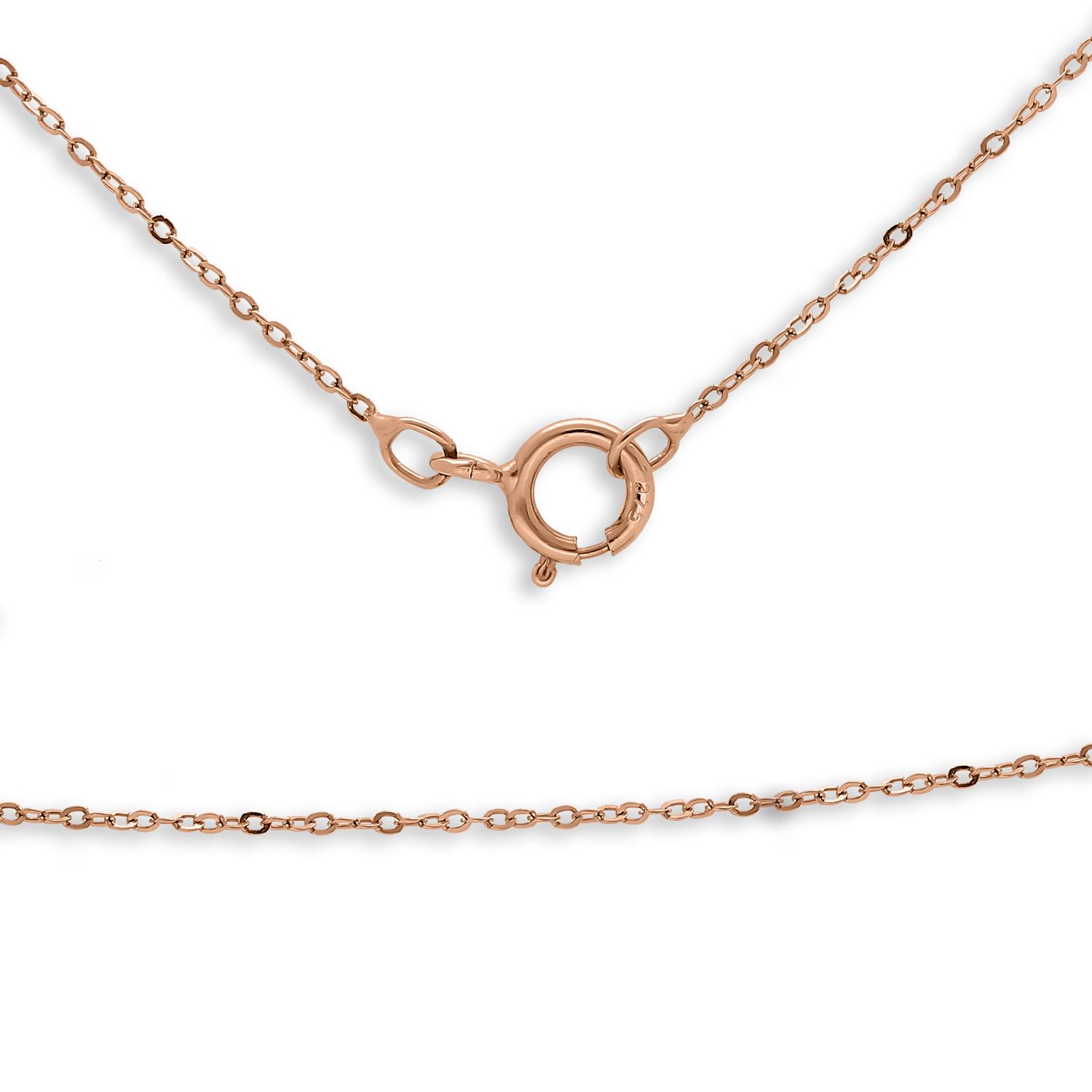 Personalised 9ct Rose Gold Underline Name Necklace - Image 4