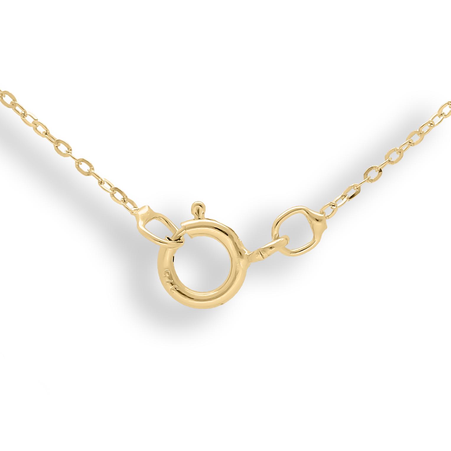 Personalise 9ct Gold Double Initial Framed Heart Name Necklace Pendant - Image 2