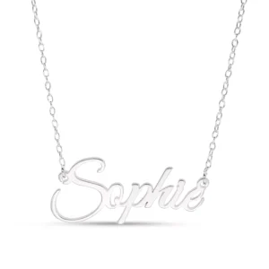 Personalised Sterling Silver Name Necklace