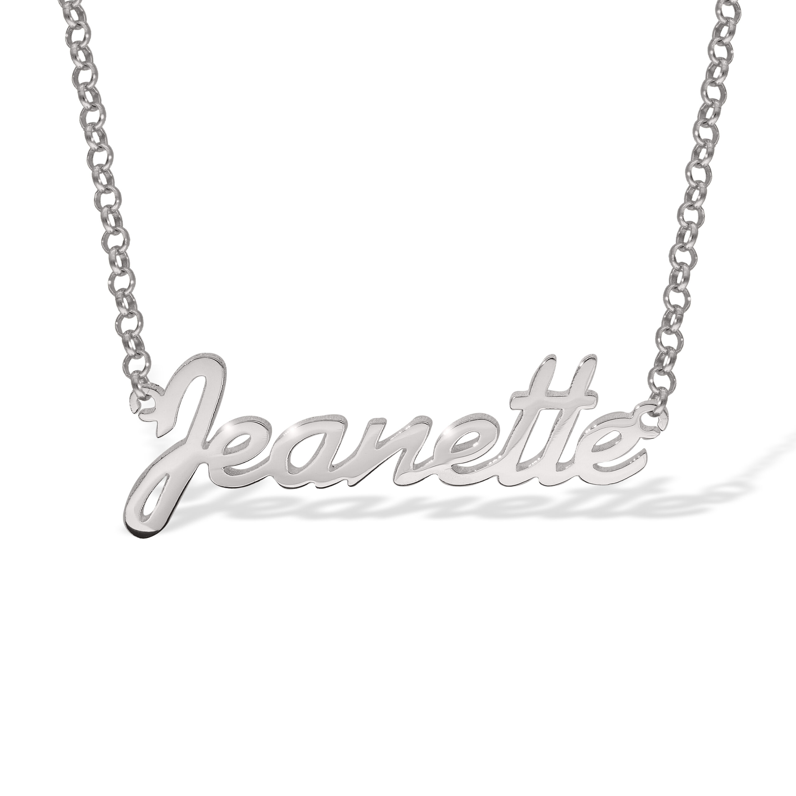 Sterling Silver Name Necklace SP328 - Image 2