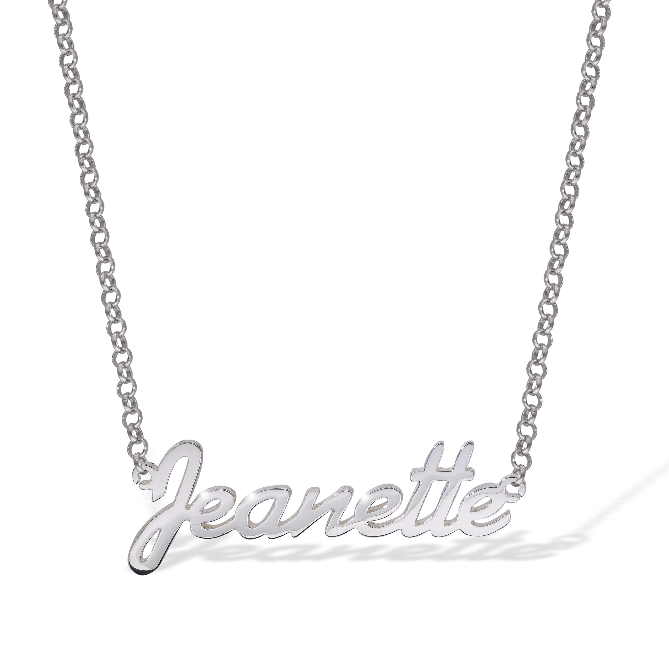 Sterling Silver Name Necklace SP328 - Image 3