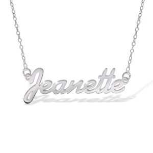 Sterling Silver Name Necklace Trace Chain