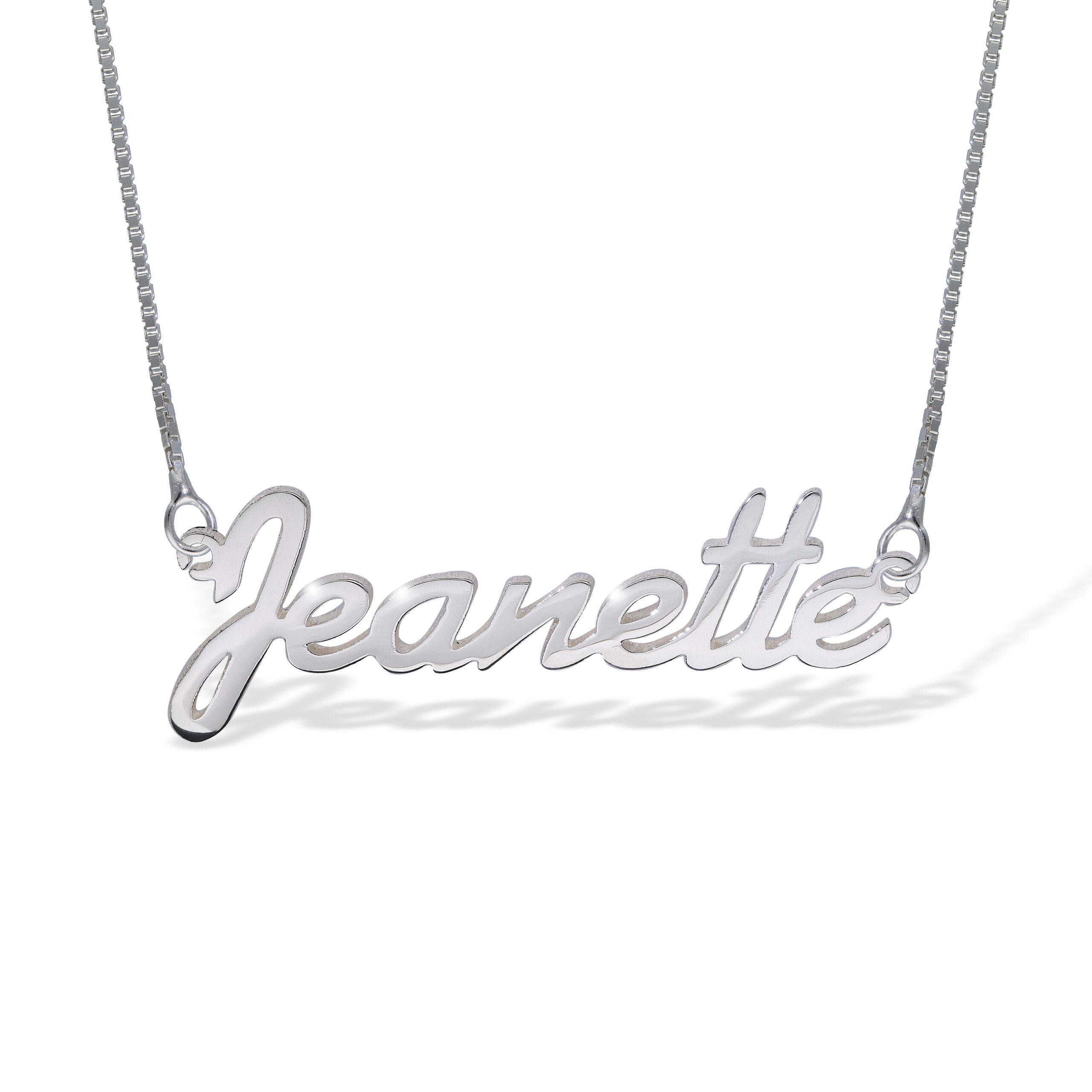 Sterling Silver Name Necklace SP328 - Image 6