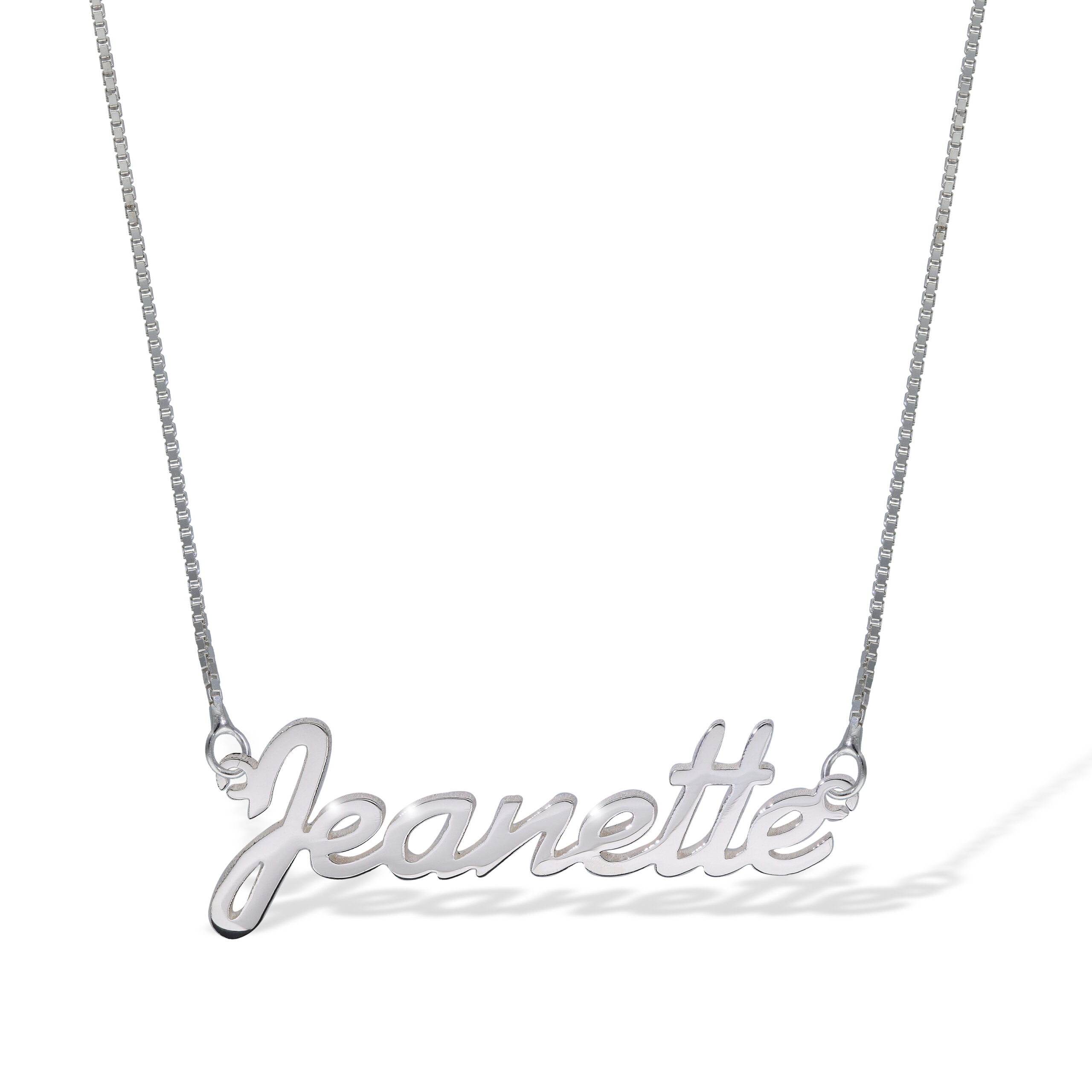 Sterling Silver Name Necklace SP328 - Image 7