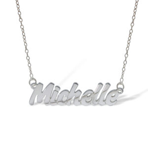 925 Sterling Silver Name with Engraved Detailing