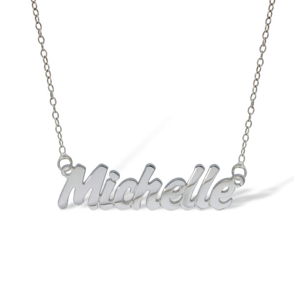 925 Sterling Silver Name with Engraved Detailing